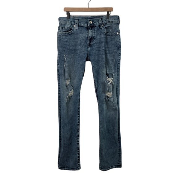 True Religion Other - Men's True Religion Ricky No Flap Distressed Jeans Size 34
